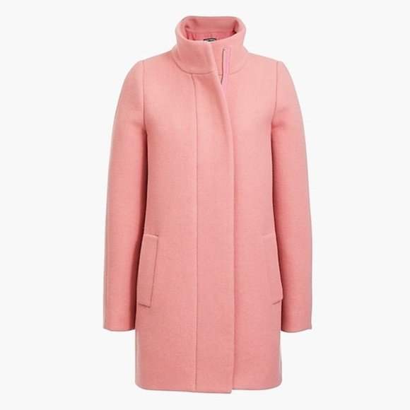 J. Crew Jackets & Coats Jcrew Factory City Coat In Fresh Rose Pink